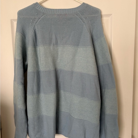 Joe Fresh Womens Sky Blue Crewneck Sweater - Picture 2 of 3